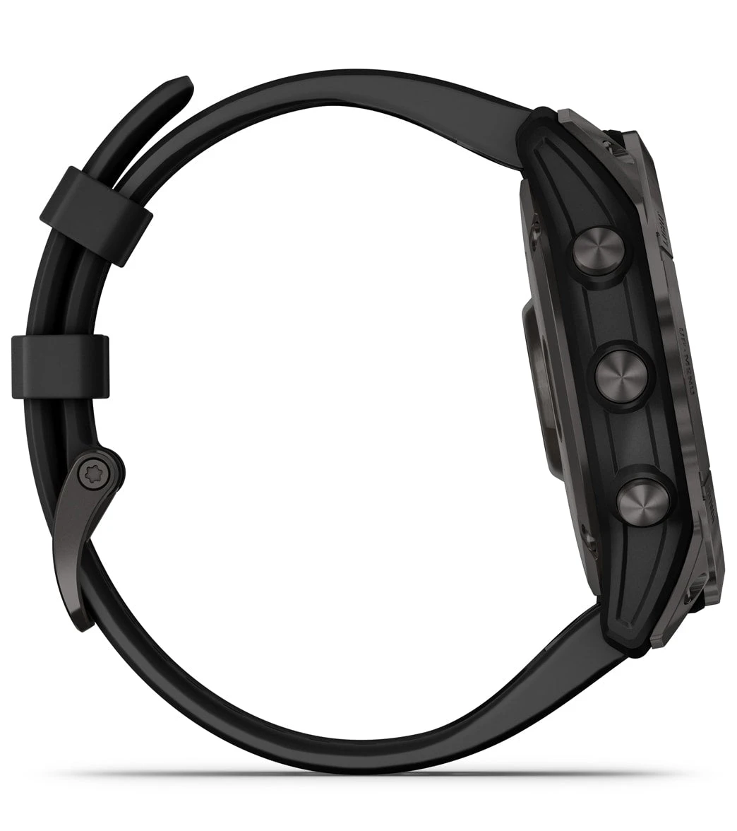Garmin Fenix 7X Sapphire Solar Carbon Gray DLC Titanium/Black Band 5 Garmin Fenix 7X Sapphire Solar Carbon Gray DLC Titanium/Black Band - Image 5