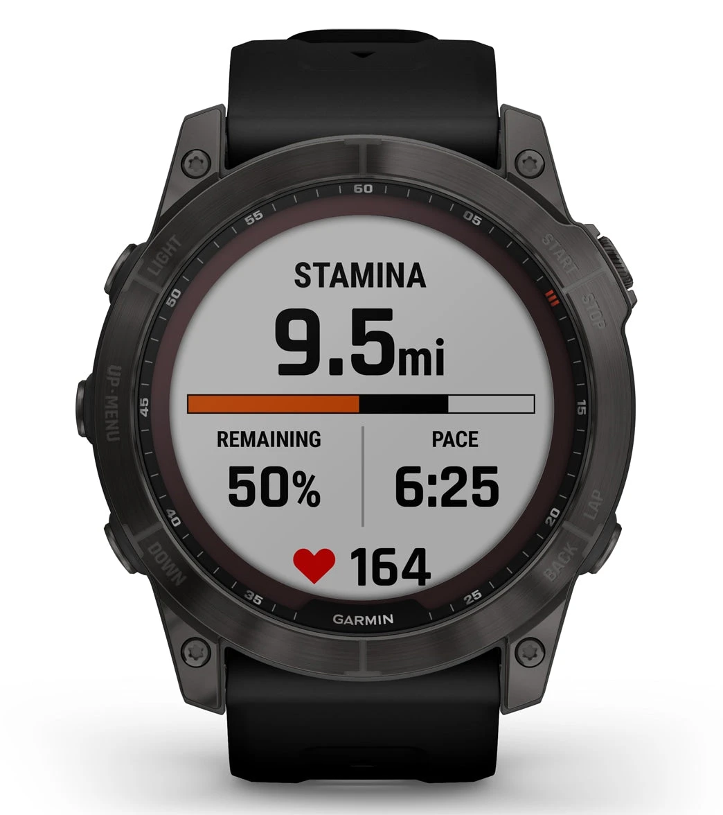 Garmin Fenix 7X Sapphire Solar Carbon Gray DLC Titanium/Black Band 6 Garmin Fenix 7X Sapphire Solar Carbon Gray DLC Titanium/Black Band - Image 6