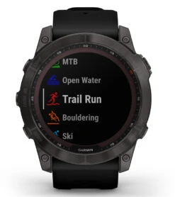 Garmin Fenix 7X Sapphire Solar Carbon Gray DLC Titanium/Black Band 17 Garmin Fenix 7X Sapphire Solar Carbon Gray DLC Titanium/Black Band -Swimming And Diving 7289506398376 carbongrayblack 7a