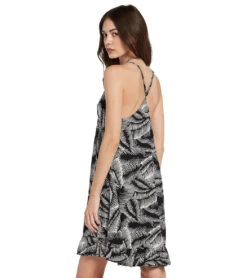 Volcom Women's Stay Palm Dress 6 Volcom Women's Stay Palm Dress -Swimming And Diving 7307050811560 blackwhite 3a