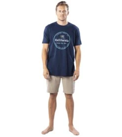Rip Curl Men's Big Cali Bear Prem Tee -Swimming And Diving 7319671570600 navy 3a