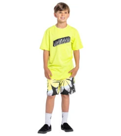 Volcom Boys' Poly Party Trunk Boardshort -Swimming And Diving 7329059831976 black 3a