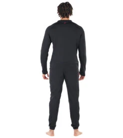 Level Six Men's Vulcan Front Zip Thermal Unisuit -Swimming And Diving 7363715694760 black 3a