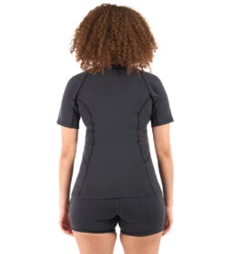 Level Six Women's 0.5mm Sombrio Short Sleeve Neoprene Top -Swimming And Diving 7363716055208 blackheather 3a