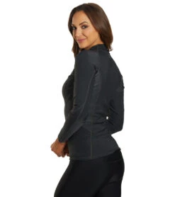 Level Six Women's Sombrio Long Sleeve Neoprene Rashguard -Swimming And Diving 7363720282280 blackheather 3a