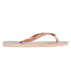 Havaianas Women's Slim Iridescent Flip Flop -Swimming And Diving 7364346282152 balletrose 3a