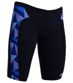 Funky Trunks Men's Blue Bars Jammer Swimsuit 9 Funky Trunks Men's Blue Bars Jammer Swimsuit -Swimming And Diving 7394938618024 bluebars 5a
