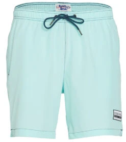 Men's Solid Contrast Swim Trunks