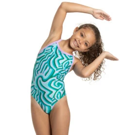 Sporti X Alex & Gretchen Walsh Whimsy Thin Strap One Piece Swimsuit Youth (22-28) 9 Sporti X Alex & Gretchen Walsh Whimsy Thin Strap One Piece Swimsuit Youth (22-28) -Swimming And Diving 7424673448104 green 4a