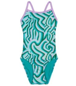 Sporti X Alex & Gretchen Walsh Whimsy Thin Strap One Piece Swimsuit Youth (22-28) 10 Sporti X Alex & Gretchen Walsh Whimsy Thin Strap One Piece Swimsuit Youth (22-28) -Swimming And Diving 7424673448104 green 5a