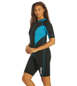 Seac 2MM Women's Ciao Springsuit Wetsuit 9 Seac 2MM Women's Ciao Springsuit Wetsuit -Swimming And Diving 7431600898216 blacklightblue 5a