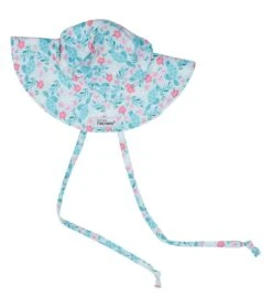 Girls' Botanical Turtles UPF 50+ Floppy Hat