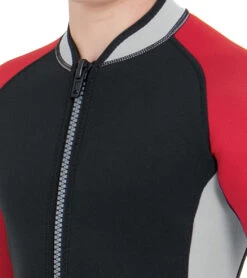 Kids 2.5mm Short Sleeve Ciao -Swimming And Diving 7456266223784 blackred 4a