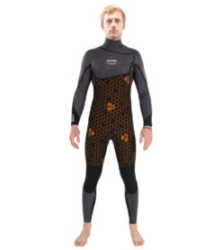 Dakine Men's 4/3mm Cyclone Chest Zip Fullsuit Wetsuit -Swimming And Diving 7463580762280 black 4a