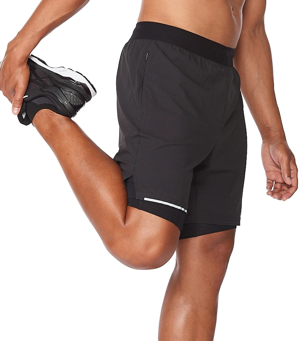 2XU Men's Aero 2-in-1 7" Shorts 2 2XU Men's Aero 2-in-1 7" Shorts - Image 2