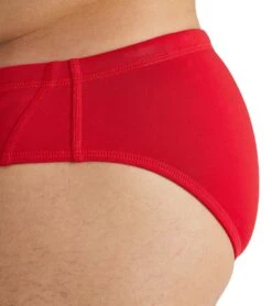 Arena Men's Solid Water Polo Brief Swimsuit -Swimming And Diving 7468283494568 redwhite 5a