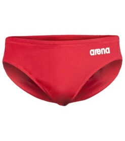 Arena Men's Solid Water Polo Brief Swimsuit -Swimming And Diving 7468283494568 redwhite 6a
