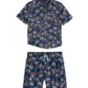 Boys' Colorblock Camp Shirt & Swim Trunks Set (Big Kid)