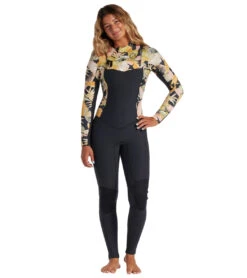 Billabong Women's 4/3mm Salty Dayz Chest Zip Fullsuit Wetsuit