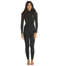 Billabong Women's 4/3mm Synergy Back Zip Fullsuit Wetsuit