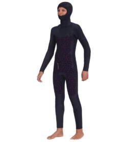 Billabong Youth 5/4mm Absolute Chest Zip Hooded Fullsuit Wetsuit -Swimming And Diving 7492491444392 military 3a