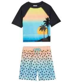Boys' Palm Springs Short Sleeve Rashguard Set (Baby, Toddler)