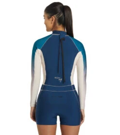 Women's 1.5mm Roxy Rise Qlock Long Sleeve Springsuit Wetsuit 6 Women's 1.5mm Roxy Rise Qlock Long Sleeve Springsuit Wetsuit -Swimming And Diving 7499383734440 iodineblue 3a