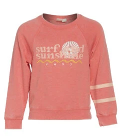 Roxy Girls' Next Plane Out Sweatshirt (Little Kid, Big Kid)