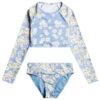 Roxy Girls' Adventurous Beachy Girl Long Sleeve Rashguard Set (Big Kid)