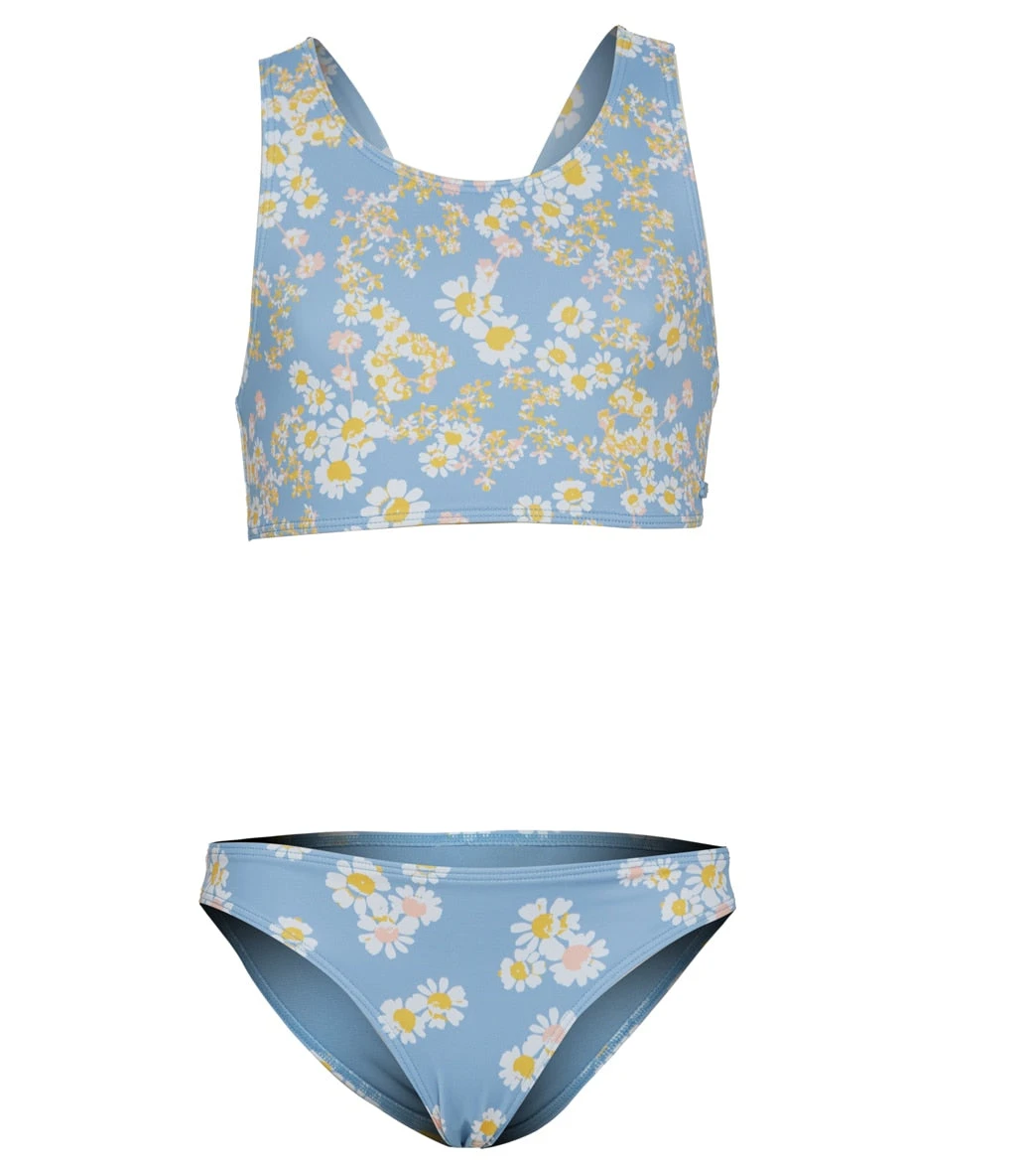 Roxy Girls' Adventurous Beachy Girl Two Piece Bikini Set (Big Kid) 1 Roxy Girls' Adventurous Beachy Girl Two Piece Bikini Set (Big Kid)