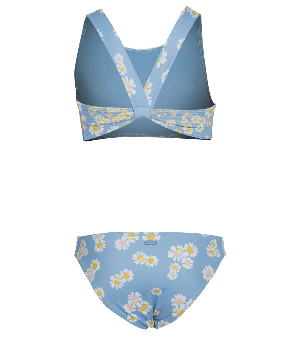 Roxy Girls' Adventurous Beachy Girl Two Piece Bikini Set (Big Kid) 2 Roxy Girls' Adventurous Beachy Girl Two Piece Bikini Set (Big Kid) - Image 2