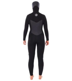 Rip Curl Women's 6/4 Flashbomb Long Sleeve Hooded Chest Zip Fullsuit Wetsuit 6 Rip Curl Women's 6/4 Flashbomb Long Sleeve Hooded Chest Zip Fullsuit Wetsuit -Swimming And Diving 7510130753704 black 3a