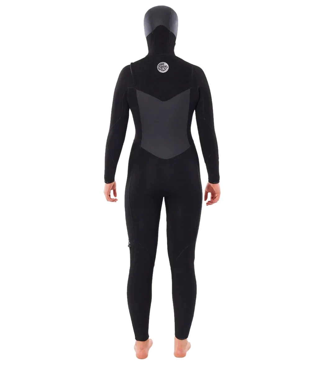 Rip Curl Women's 6/4 Flashbomb Long Sleeve Hooded Chest Zip Fullsuit Wetsuit 3 Rip Curl Women's 6/4 Flashbomb Long Sleeve Hooded Chest Zip Fullsuit Wetsuit - Image 3