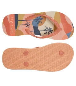 Rip Curl Girls' Melting Waves Girl Flip Flop (Big Kid) -Swimming And Diving 7510450438312 lightpink 4a