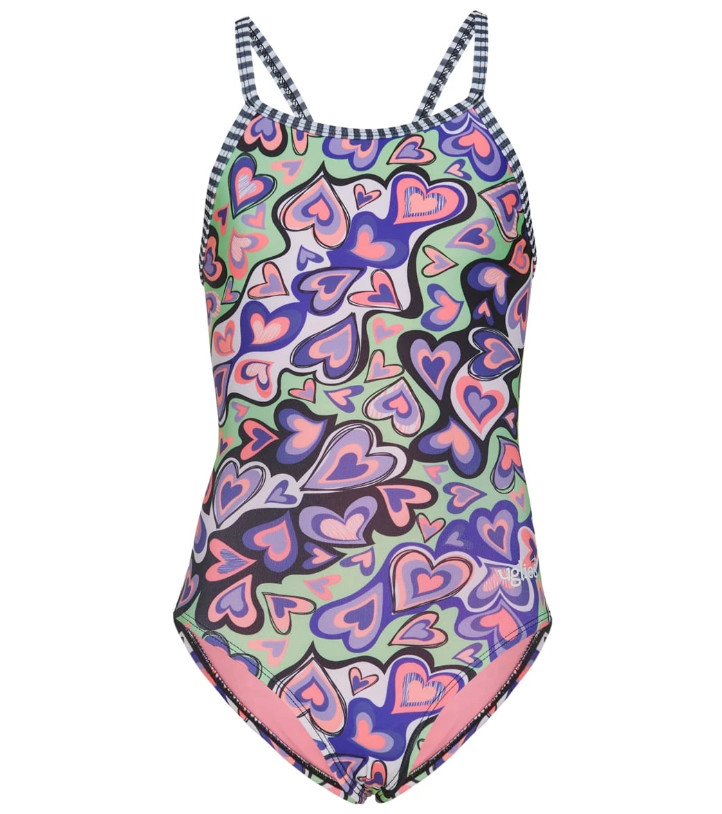 Girls' Printed One Piece Swimsuit (Big Kid) 1 Girls' Printed One Piece Swimsuit (Big Kid)
