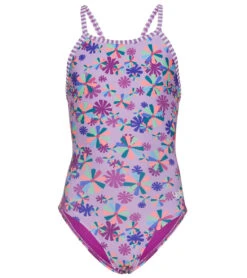 Swimming And Diving 106 Girls' Pinwheel One Piece Swimsuit (Big Kid)