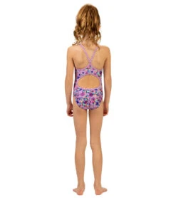 Girls' Pinwheel One Piece Swimsuit (Big Kid) -Swimming And Diving 7512026579112 pinwheel 4a