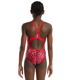 TYR Girls' Atolla Diamondfit One Piece Swimsuit 6 TYR Girls' Atolla Diamondfit One Piece Swimsuit -Swimming And Diving 7539507495080 red 3a