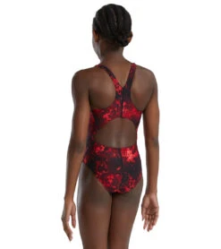 TYR Girls' Diploria Maxfit One Piece Swimsuit 6 TYR Girls' Diploria Maxfit One Piece Swimsuit -Swimming And Diving 7539514015912 red 3a