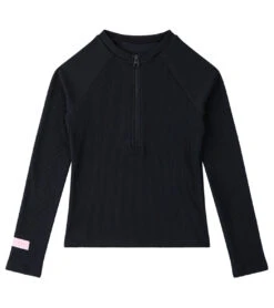 Seafolly Girls' Summer Essentials Long Sleeve Rash Guard (Big Kid)
