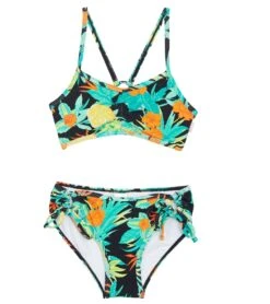 Seafolly Girls' Tropical Nights Two Piece Bikini Set (Big Kid)