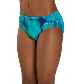 Fractalicious Swim Brief Swimsuit Youth (22 - 28) -Swimming And Diving 7595562074280 bluegreen 5a