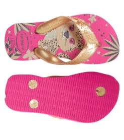 Havaianas Girls' Top Pets Flip Flops (Toddler, Little Kid, Big Kid) -Swimming And Diving 7638966927528 pinkflux 4a