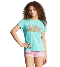 Swimming And Diving 114 Billabong Girls' Heritage Sunflower Short Sleeve Tee (Little Kid, Big Kid)