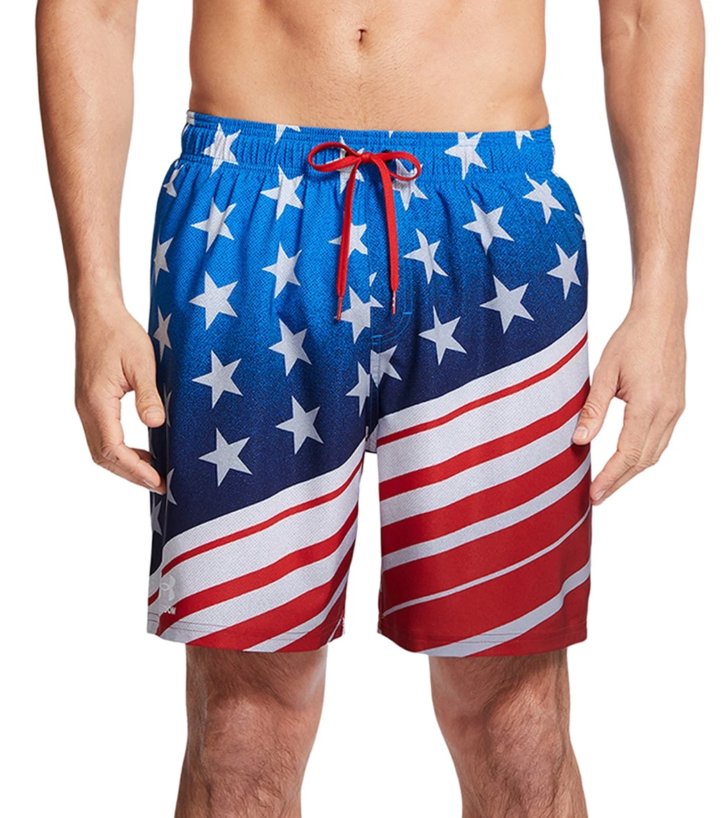 Under Armour Men's UA Stars & Stripes Swim Trunks 1 Under Armour Men's UA Stars & Stripes Swim Trunks