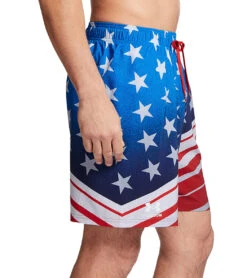 Under Armour Men's UA Stars & Stripes Swim Trunks 11 Under Armour Men's UA Stars & Stripes Swim Trunks -Swimming And Diving 7650528690344 white 4a