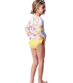 Girls' Boho Tropical Sustainable Long Sleeve Rashguard (Big Kid) -Swimming And Diving 7652777328808 mutli 5a