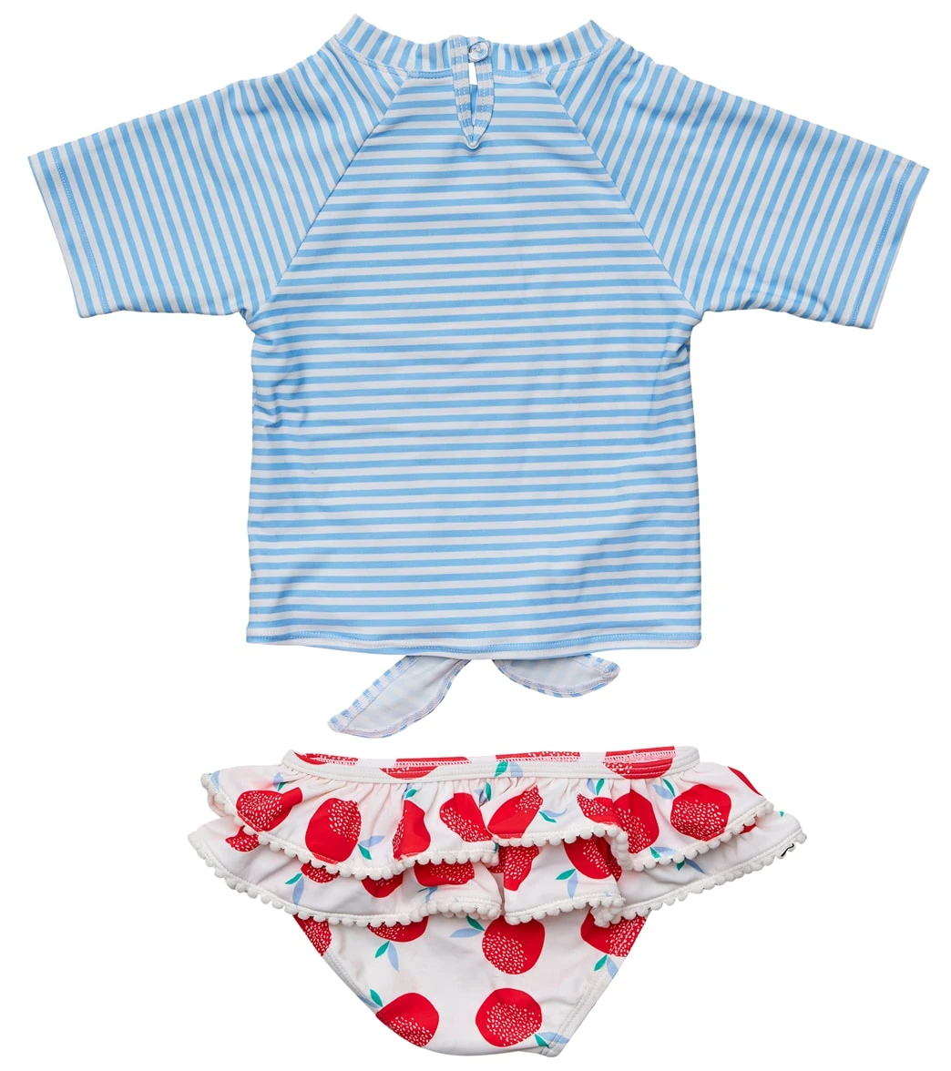 Girls' Juicy Fruit Short Sleeve Rashguard Set (Baby, Toddler, Little Kid) 2 Girls' Juicy Fruit Short Sleeve Rashguard Set (Baby, Toddler, Little Kid) - Image 2