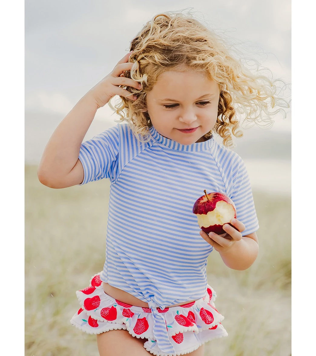 Girls' Juicy Fruit Short Sleeve Rashguard Set (Baby, Toddler, Little Kid) 3 Girls' Juicy Fruit Short Sleeve Rashguard Set (Baby, Toddler, Little Kid) - Image 3