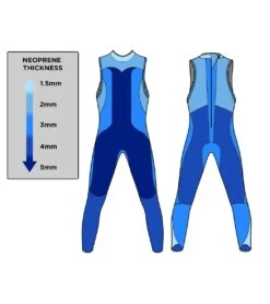 Women's Sleeveless Reaction Tri Wetsuit -Swimming And Diving 7694531625128 black 4a